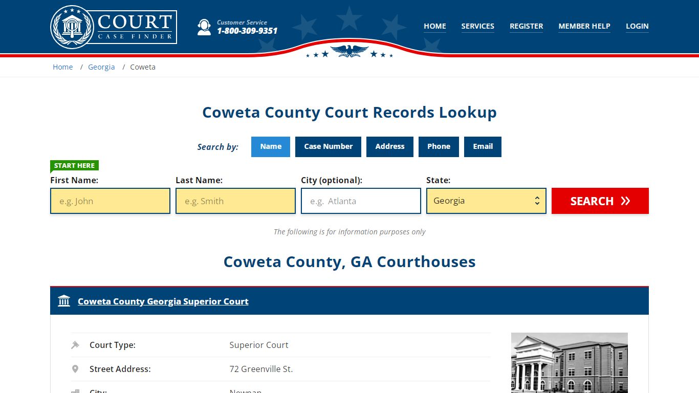 Coweta County Court Records | GA Case Lookup