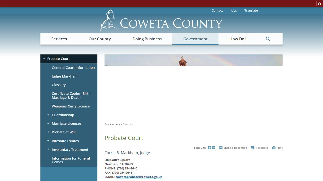 Probate Court | Coweta County, GA Website